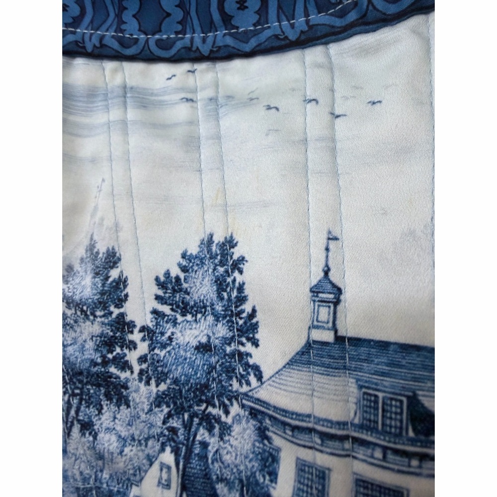 Alice + Olivia Rosalee Chateau Toile de Jouy Maxi Dress Blue Floral Bustier 10 - Picture 5 of 16
